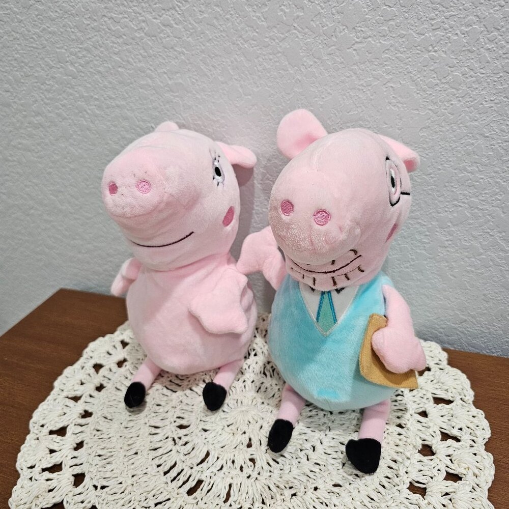 Peppa Pig Plushies 9"‎ (Set of 2)